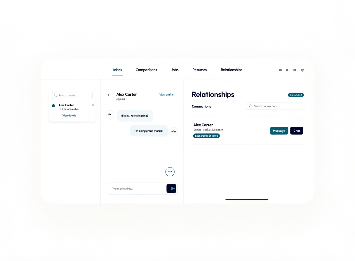 Signr relationship report saved beside a professional connection for later follow-up.